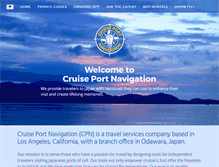 Tablet Screenshot of cruiseportnavigation.com